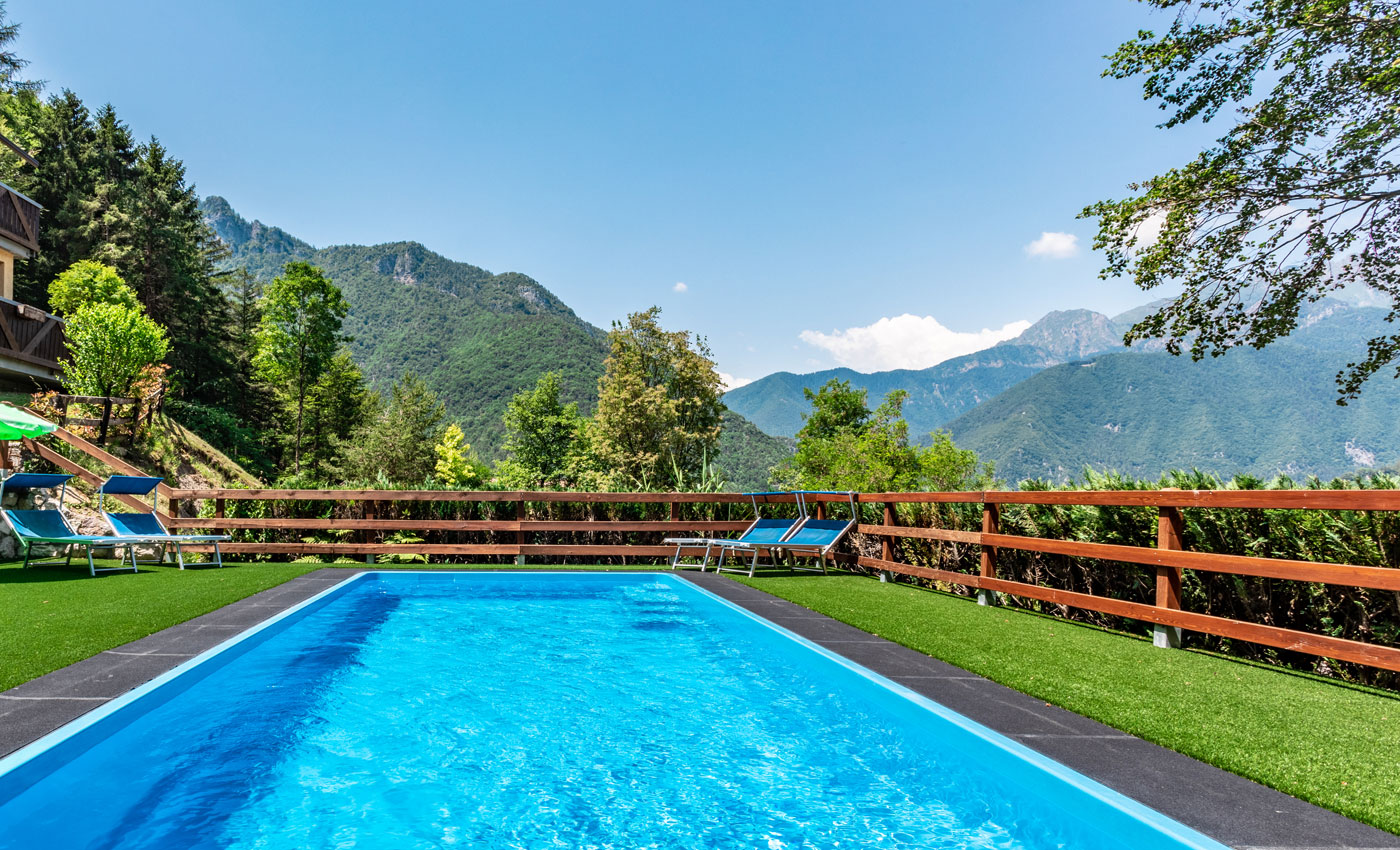 Vacanze in appartamento con piscina in Valle di Ledro